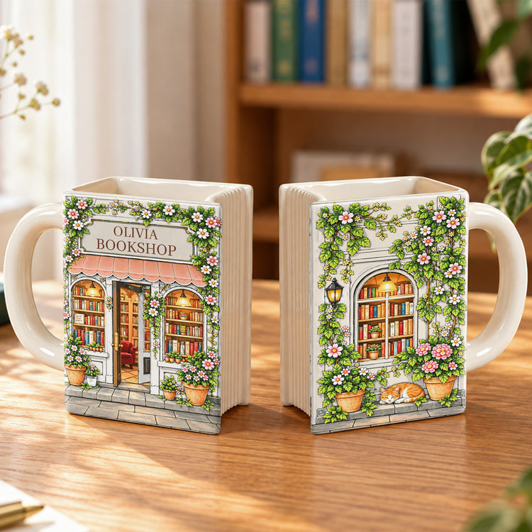 Custom Bookshop Reading Room Decors, Book Lover Gift For Her - Personalized Mug 6