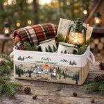 Custom Camper Rv Family Camping - Campfire & Coffee Basket - Personalized Storage Basket 1