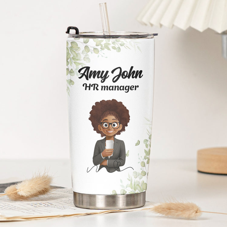 Custom Character For Coworker, Boss, Teacher With Name - Personalized Tumbler 7