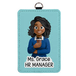 Custom Character For Teacher, Coworker, Boss With Name - Personalized Badge Holder 6