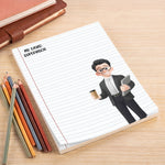 Custom Character For Teacher, Coworker, Boss With Name - Personalized Notepad 6