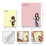 Custom Character For Teacher, Coworker, Boss With Name - Personalized Notepad 7