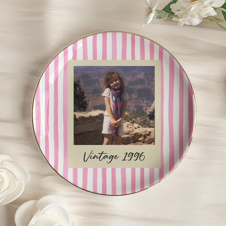 Custom Childhood Photo - Birthday Gifts For Her, Daughter, Friends - Personalized Jewelry Dish 2