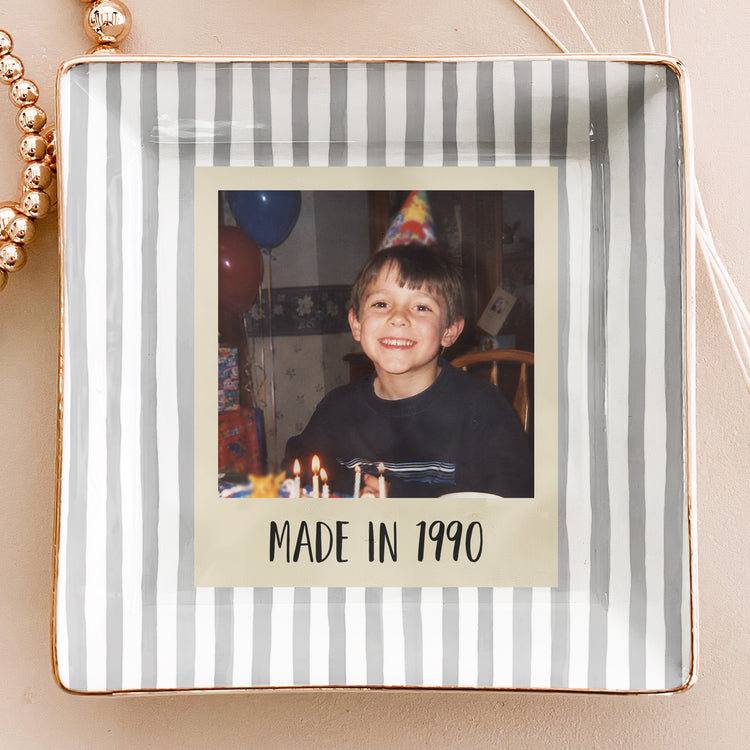 Custom Childhood Photo - Birthday Gifts For Her, Daughter, Friends - Personalized Jewelry Dish 8