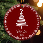 Custom Christmas Name For Family, Kids Xmas Tree Stocking Tag - Personalized Ornament 1