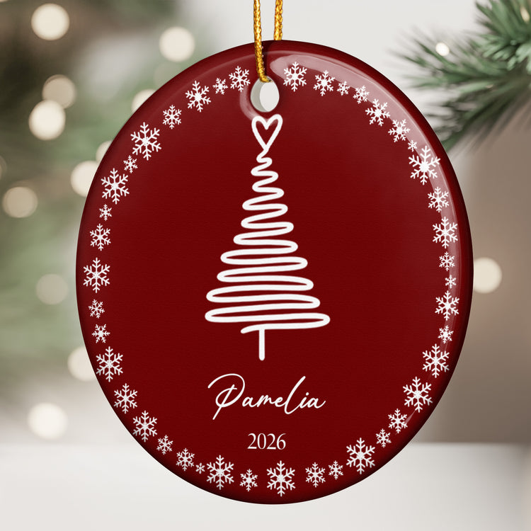 Custom Christmas Name For Family, Kids Xmas Tree Stocking Tag - Personalized Ornament 2