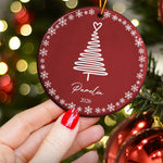 Custom Christmas Name For Family, Kids Xmas Tree Stocking Tag - Personalized Ornament 3