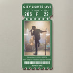 Custom Concert Ticket With Photo Music Event For Fans, Music Lovers - Personalized Magnet 2