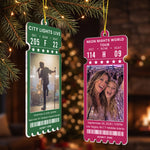 Custom Concert Ticket With Photo Music Event For Fans, Music Lovers - Personalized Ornament 2