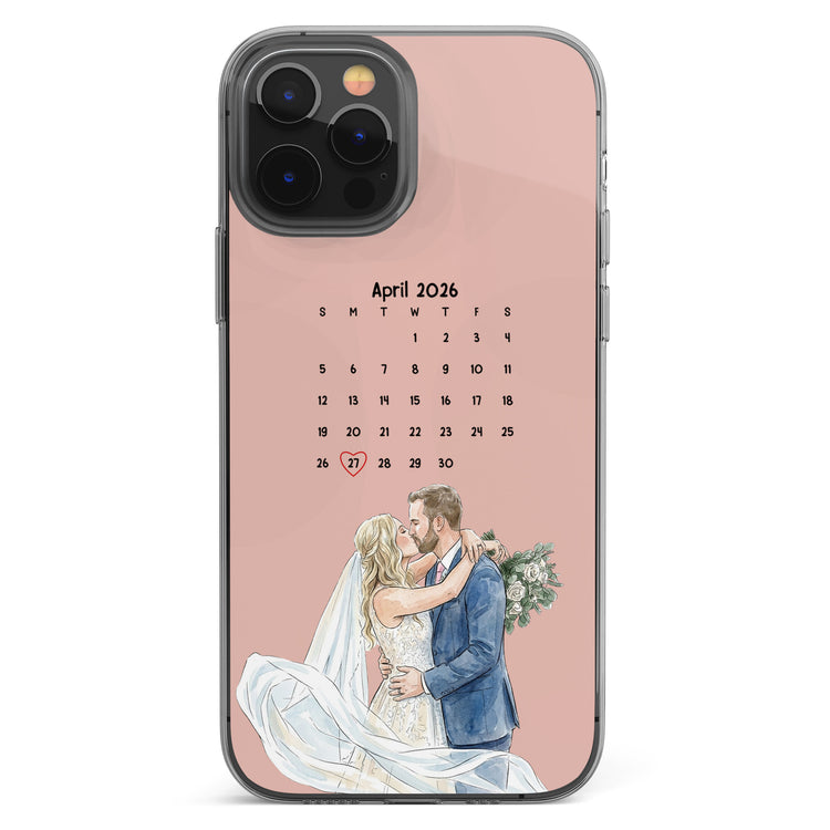Custom Couple Photo & Date Matching Phone Case For Her, Him - Personalized Phone Case 2