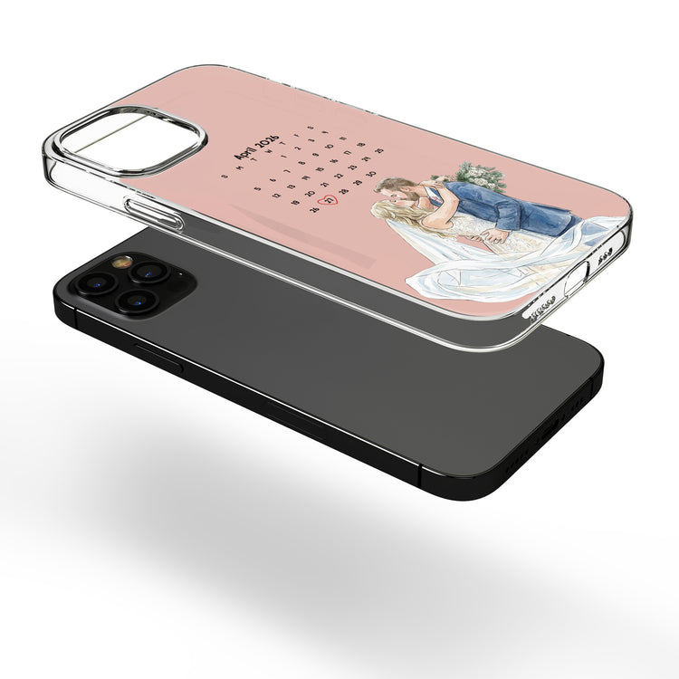 Custom Couple Photo & Date Matching Phone Case For Her, Him - Personalized Phone Case 6