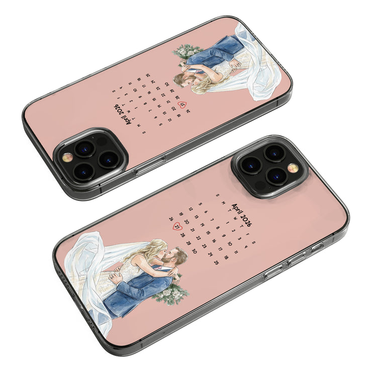 Custom Couple Photo & Date Matching Phone Case For Her, Him - Personalized Phone Case 8