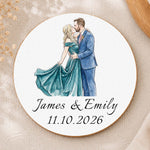 Custom Couple Photo Watercolor Wedding Favors Wedding Gifts For Guests - Personalized Coasters 4