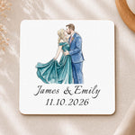 Custom Couple Photo Watercolor Wedding Favors Wedding Gifts For Guests - Personalized Coasters 5