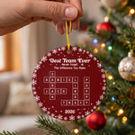 Custom Crossword Scrambles Christmas Thank You Gifts For Coworkers, Best Team Group - Personalized Ornament 3