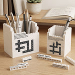 Custom Crosswords Scrabble For Coworker Team, White Elephant Party Bulk Gift - Personalized Pen Holder 3