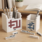 Custom Crosswords Scrabble Thank You Bulk Gifts For Coworker Team, White Elephant Party - Personalized Pen Holder 3