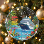 Custom Cruise Travel Adventure Christmas Gifts - Personalized Ornament 2