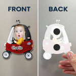 Custom Cute Kids' Face Racing Cars - Personalized Magnet 5