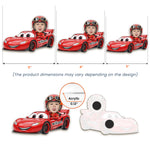 Custom Cute Kids' Face Racing Cars - Personalized Magnet 6
