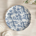 Custom Dog Breeds Chinoiserie Toile De Jouy Style Gift For Dog Mom - Personalized Jewelry Dish 2