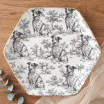 Custom Dog Breeds Chinoiserie Toile De Jouy Style Gift For Dog Mom - Personalized Jewelry Dish 4
