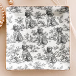 Custom Dog Breeds Chinoiserie Toile De Jouy Style Gift For Dog Mom - Personalized Jewelry Dish 9