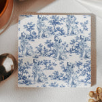 Custom Dog Breeds Chinoiserie Toile De Jouy Style - Personalized Coaster 7