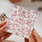 Custom Dog Breeds Chinoiserie Toile De Jouy Style - Personalized Coaster 9
