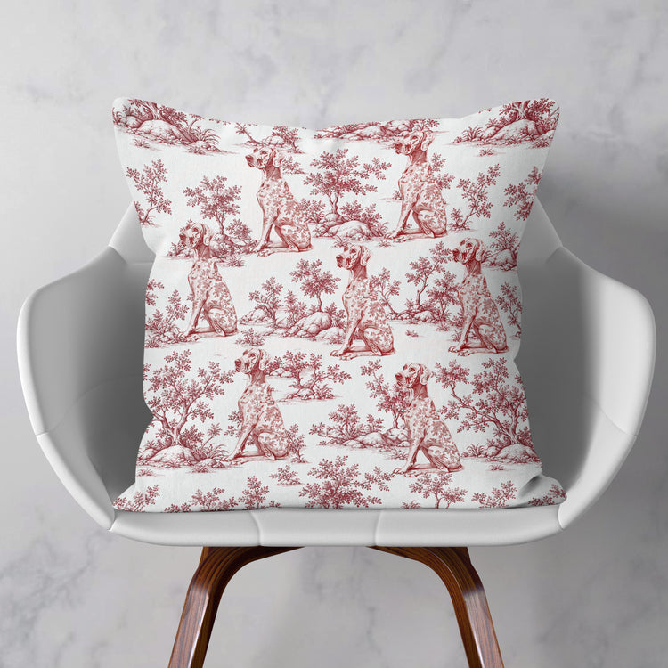 Custom Dog Breeds Chinoiserie Toile De Jouy Style - Personalized Pillow 10