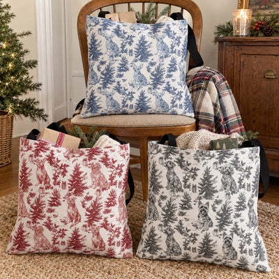 Custom Dog Breeds Toile De Jouy Christmas Gift For Dog Mom - Personalized Tote Bag