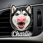 Custom Dog Nose Squishy Gift For Dog Lover, Dog Mom, Dog Dad - Personalized Car Vent Clip 2