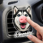 Custom Dog Nose Squishy Gift For Dog Lover, Dog Mom, Dog Dad - Personalized Car Vent Clip 3