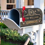 Custom Family Name & Address Christmas Theme- Personalized Mailbox Cover 6