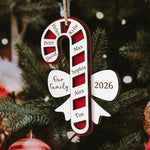 Custom Family Name Candy Cane - Christmas Gifts - Personalized Ornament 4