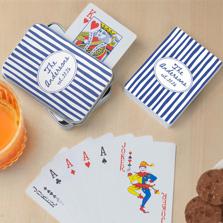 Custom Family Name, Family Board Games, Wedding Favor Decks, Wedding Gift For Couple - Personalized Playing Cards 2