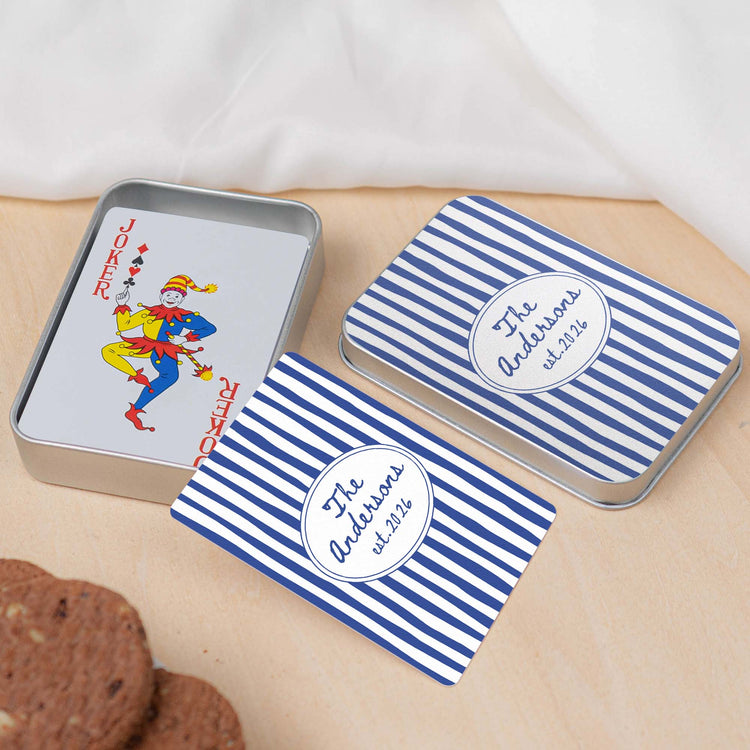 Custom Family Name, Family Board Games, Wedding Favor Decks, Wedding Gift For Couple - Personalized Playing Cards 1