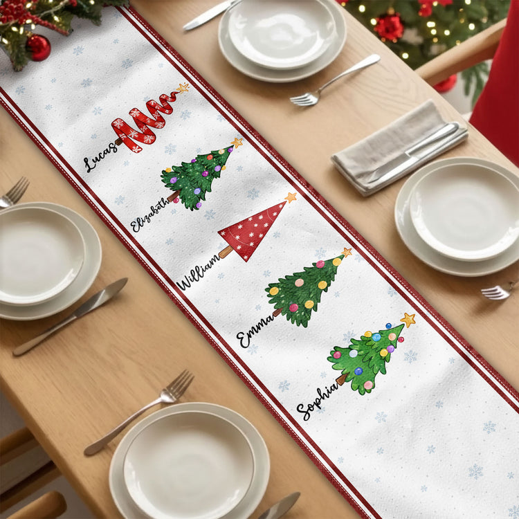 Custom Family Name New Version Christmas Decor Gifts - Personalized Table Runner 2