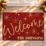 Custom Family Name Welcome Mat Housewarming Gift - Personalized Doormat 1