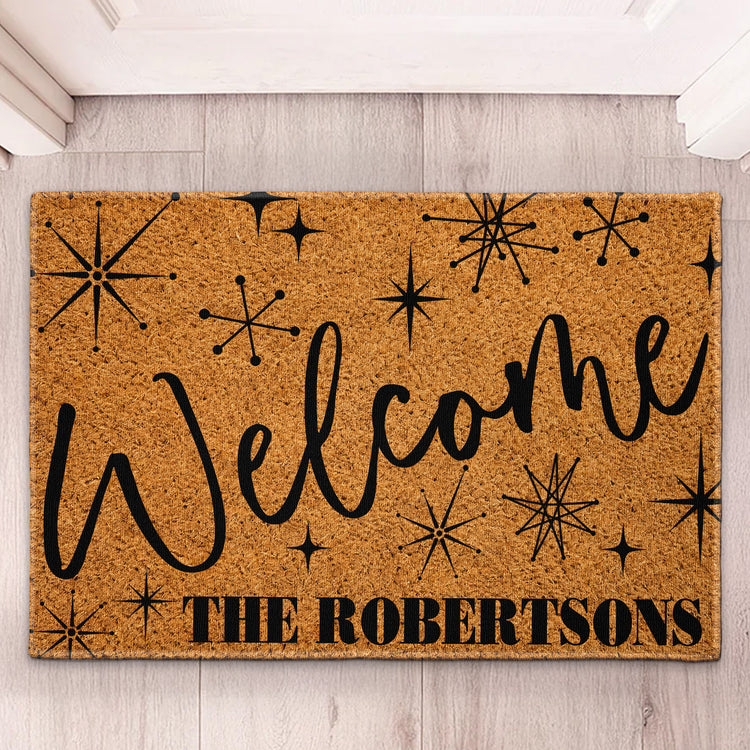 Custom Family Name Welcome Mat Housewarming Gift - Personalized Doormat 2