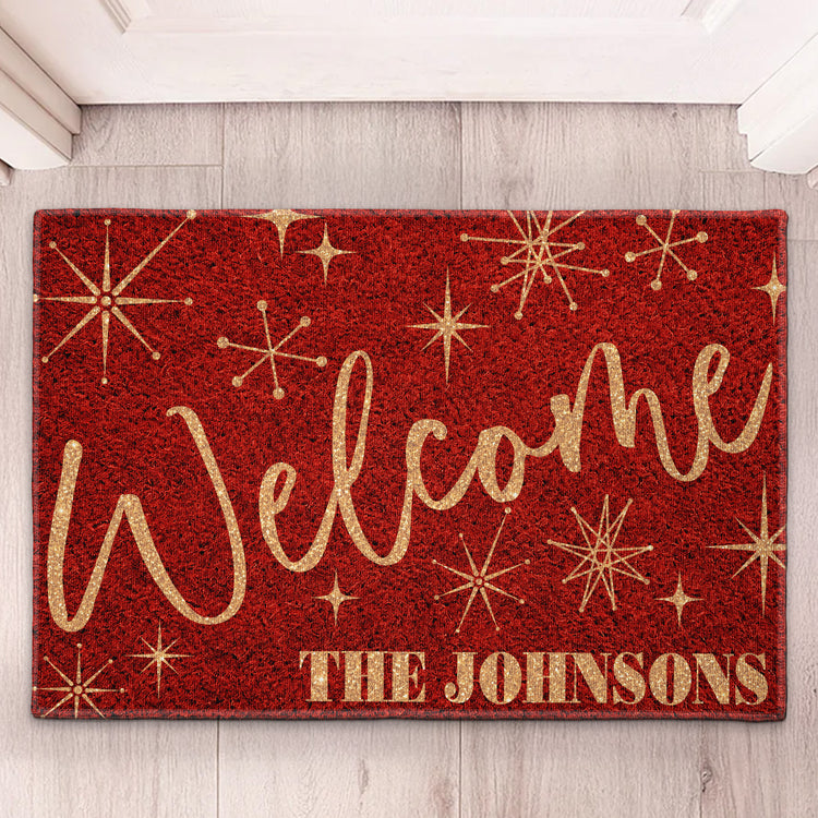 Custom Family Name Welcome Mat Housewarming Gift - Personalized Doormat 3