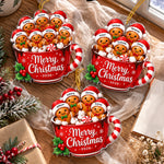 Custom Family Names, Family Xmas, Gingerbread - Personalized Ornament 1