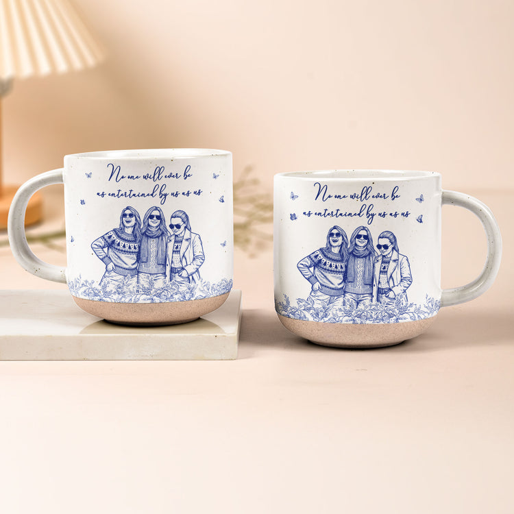 Custom Friends Photo No One Will Ever Be As Entertained By Us As Us - Personalized Mug 2