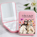 Custom Friendship Gifts Photo Watercolor For Her, BFFs, Soul Sisters - Personalized Mirror 3