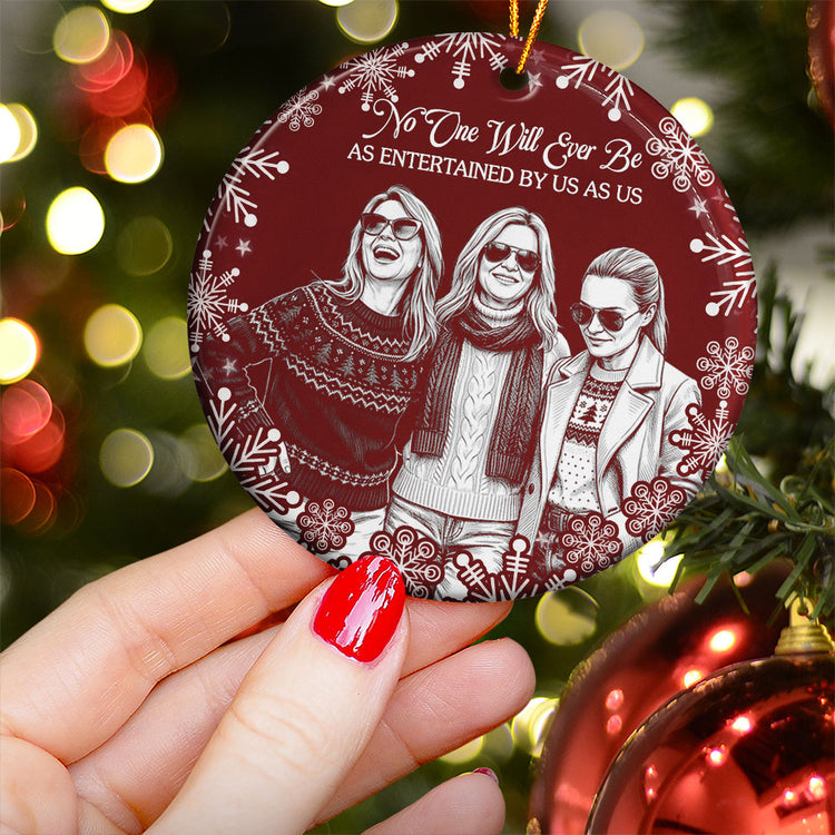 Custom Friendship Photo Chrismtas Gifts For Friends, Sisters, Besties - Personalized Ornament 3