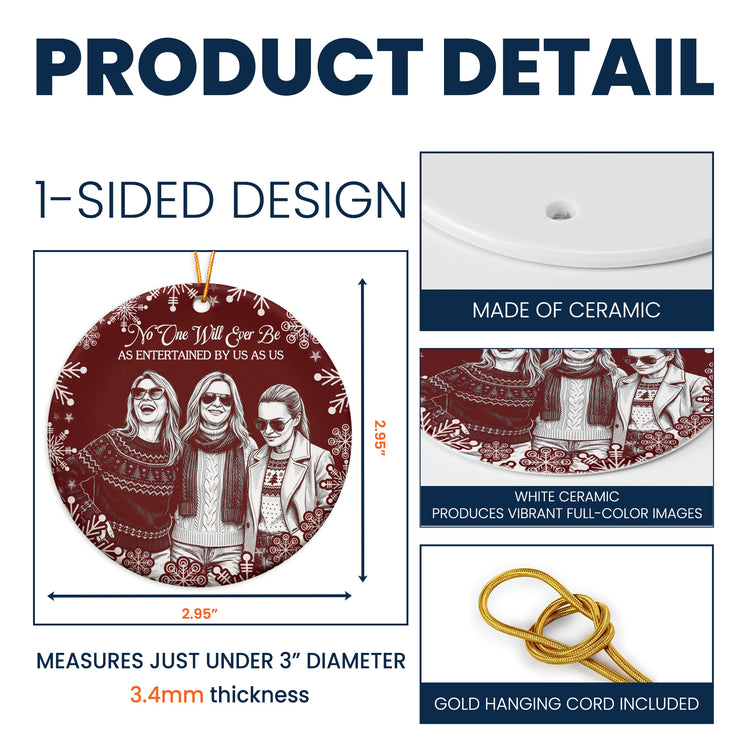 Custom Friendship Photo Chrismtas Gifts For Friends, Sisters, Besties - Personalized Ornament 5