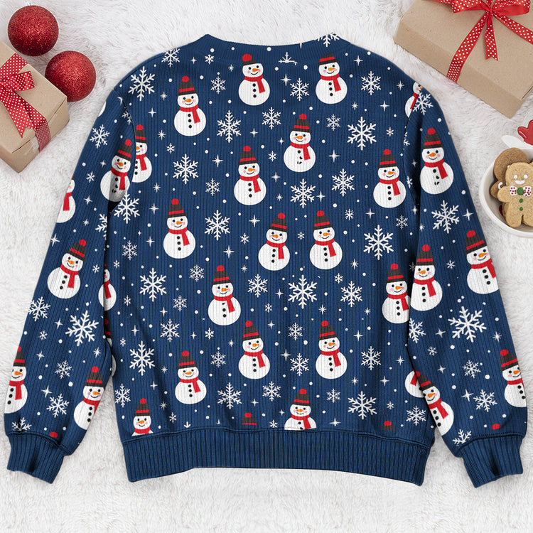 Custom Funny Christmas Sweater, Corset Novelty Knitted Pullover, Ugly Holiday Gift - Personalized Sweater 5