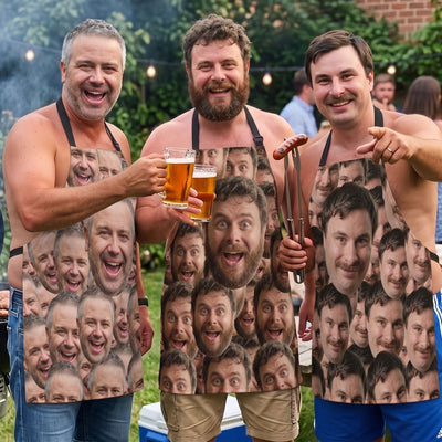 Custom Funny Face Gifts For Men Gifts For Women - Personalized Apron