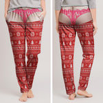 Custom Funny Pajama Pants, Novelty Thong Pajamas Christmas - Personalized Lounge Pants 4
