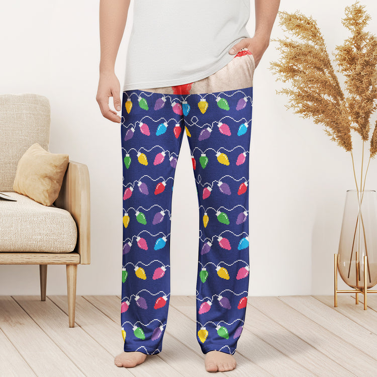 Custom Funny Pajama Pants, Novelty Thong Pajamas Christmas - Personalized Lounge Pants 6